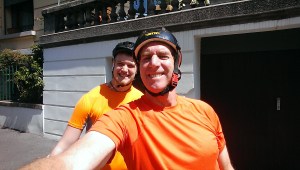 Chris and I getting ready to go!