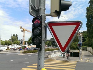 Traffic light for bikes