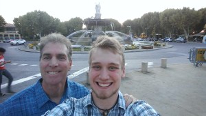 The obligatory selfie: Chris and me in Aix en Provence