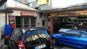 Auto garage just down the block