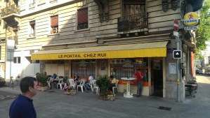 We watched the World Cup championship game in this café