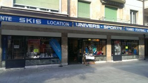 Sports store, bought a basketball here