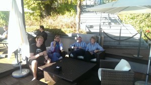 At Le Deck restaurnant