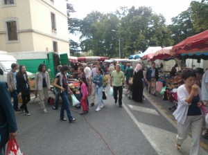 shopping at the market