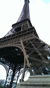 The Eiffel Tower from up close