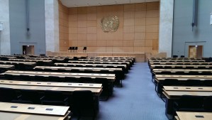 UN General Assembly conference room