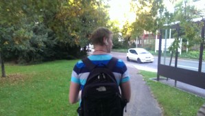 Chris' first day of school