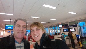 Chris and I returning home in January