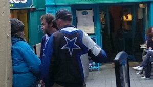 Dallas Cowboy fan in Dublin