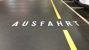Ausfahrt means exit