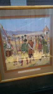 Savoyards heads displayed on poles