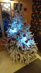 White Christmas tree