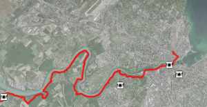 I hiked the red line