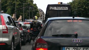 Motorcycle line cutting is socially acceptable!